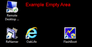 Desktop - Empty Area