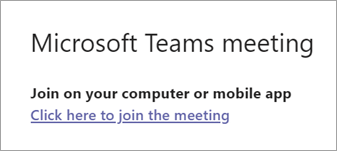 Select Click here to join the meeting